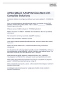 APEA QBank AANP Review 2023 withComplete Solutions Course Apea Institution Apea Gestational diabetes screening occurs between what weeks gestation? - ANSWER-24- 48 When you ask the patient to take a deep breath in and then palpate over the RUQ abdomen. Po