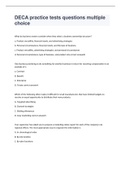 DECA practice tests questions  and answers 2023