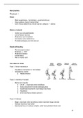 Analyseren van de beweging: deel samenvatting te kennen practica