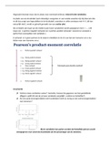 Samenvatting van Statistiek over Pearson's Correlatie en Bootstrapping. 