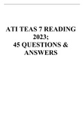 ATI TEAS 7  EXAMS {BUNDLE 2022/2023}