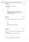  Biod 171 M1: Module 1 Exam Review Essential Microbiology with Lab