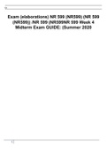 NR 599 (NR599NR 599 Week 4 Midterm Exam GUIDE