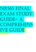 NR565_FINAL_EXAM_STUDY_GUIDE_A_COMPREHENSIVE_GUIDE