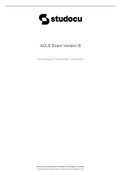 ACLS Exam Version B /Latest 2022:2023(50 Questions and Answers)