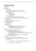 aquaculture notes