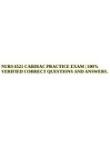 NURS 6521 CARDIAC PRACTICE EXAM | 100% VERIFIED CORRECT QUESTIONS AND ANSWERS.