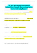 The Bits and Bytes of Computer Networking Week 5: Connecting to the Internet Already Passed