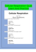 Cellular Respiration Quiz: Learn And Practice |ALL ANSWERS CORRECT