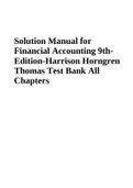 Financial Accounting 9th Edition Harrison Horngren Thomas Test Bank All Chapters