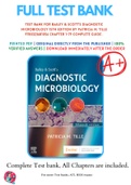 Test Bank For Bailey & Scott's Diagnostic Microbiology 15th Edition By Patricia M. Tille 9780323681056 Chapter 1-79 Complete Guide .