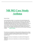   NR 502 Case Study Asthma