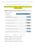 WGU C207 Data-Driven Decision Making| 667 questions| with complete solutions