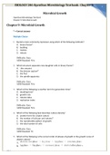 BIOLOGY 206 OpenStax Microbiology Test bank- Chapter 9:Microbial Growth