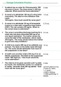 Dosage Calculation Practice 