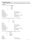 Test Bank for Biology Today and Tomorrow With Physiology 6th Edition Starr Chapter 1 - 29 Updated 2023