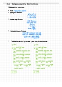 Trigonometric Derivatives