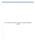 ACC 222 Exam 2 Practice- Northern Virginia Community College