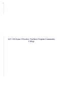 ACC 222 Exam 2 Practice- Northern Virginia Community College