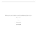 SPD 500 Field Experience A Special Education Teacher and General Education Teacher Interviews - Grand Canyon University