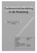 onderzoeksvoorstel en adviesverslag ouderenmishandeling in de thuiszorg