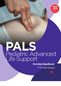 PALS Provider Handbook By Dr. Karl Disque Pediatric Advanced Life Support 