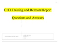 citi training and belmont report. Questions Verified With 100% Correct Answers