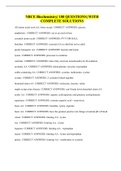 NBCE Biochemistry| 100 QUESTIONS| WITH COMPLETE SOLUTIONS