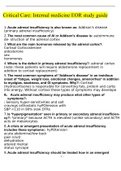 Summary Internal Medicine EOR Study Guide 