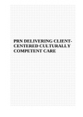 PRN DELIVERING CLIENTCENTERED CULTURALLY COMPETENT CARE