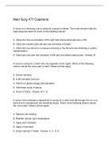 Med-Surg ATI Capstone Practice Questions And Answers/ATI NCLEX Medical Surgical Assessment 1/Medsurg Capstone Pre-assessment Questions An Answers/Med surg capstone Questions And Answers/Med Surg ATI Capstone Questions And Answers 2023/2024