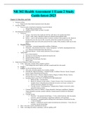   NR 302 Health Assessment 1 Exam 2 Study Guide-latest-2023