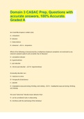 Domain 3 CASAC Prep, Questions with accurate answers, 100% Accurate. Graded A