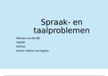 Spraak- en taalproblemen verkorte deeltijd