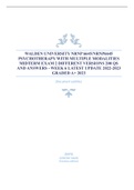 WALDEN UNIVERSITY NRNP 6645/NRNP6645 PSYCHOTHERAPY WITH MULTIPLE MODALITIES MIDTERM EXAM 2 DIFFERENT VERSIONS 200 QS AND ANSWERS - WEEK 6 LATEST UPDATE 2022-2023 GRADED A+