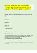 NAADAC Practice Test 2 - Updated Version. Questions & Answers. 100% Approved Predictor quizzes. Verified.