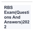 RBS Exam Questions And Answers 2022