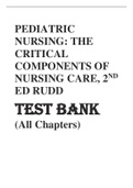 PEDIATRIC_NURSING_THE_CRITICAL_COMPONENTS_OF_NURSING_CARE_2ND_EDITION_RUDD_TEST_BANK