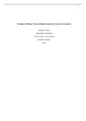  A EN MISC Workplace bullying the psychological experiences that nurses encounter.