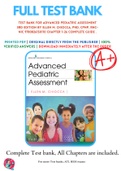 Test Bank For Advanced Pediatric Assessment 3rd Edition By Ellen M. Chiocca, PhD, CPNP, RNC-NIC 9780826150110 Chapter 1-26 Complete Guide .