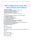 TNCC Exam Study Guide 2023 100% solution