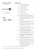 VSIM 9 Vernon Russell Diagnosis: Right-sided stroke - Score 100% Scored, latest Update | GRADED