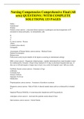 Nursing Competencies Comprehensive Final (All sets)| QUESTIONS | WITH COMPLETE SOLUTIONS| 133 PAGES