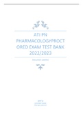 ATI PN PHARMACOLOGY PROCTORED EXAM TEST BANK 2021/2022