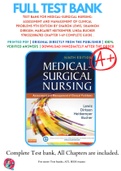 Test Bank For Medical-Surgical Nursing: Assessment and Management of Clinical Problems 9th Edition By Sharon Lewis, Shannon Dirksen, Margaret Heitkemper, Linda Bucher 9780323086783 Chapter 1-69 Complete Guide .