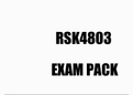 RSK4803 EXAM PACK 2023