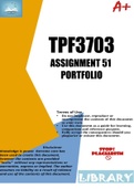 TPF3703 Assignment 51 (COMPLETE ANSWERS) 2024