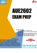 AUE2602 EXAM PREP 2023