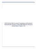 TEST BANK FOR Varcarolis' Foundations of Psychiatric-Mental Health Nursing A Clinical 8th Edition by Margaret Jordan Halter Chapter 1-36