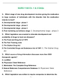 NURS 1140 Ch. 1,2,3,4,5 & 6 Questions and Answers (100% satisfied)